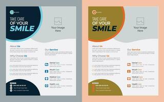 Business flyer corporate design template. vector