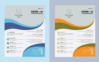 Business flyer corporate design template. vector