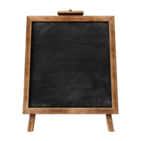 AI generated chalk board isolated on transparent background png