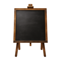 AI generated chalk board isolated on transparent background png