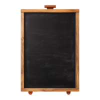 AI generated chalk board isolated on transparent background png