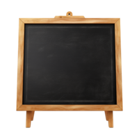 AI generated chalk board isolated on transparent background png