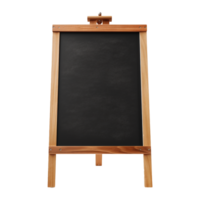 AI generated chalk board isolated on transparent background png