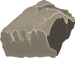 Grey stone, rock or boulder png