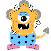 schattig monster illustratie png