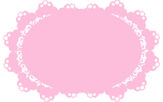 lace cute frame png