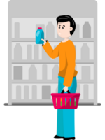 shopping flat illustration png