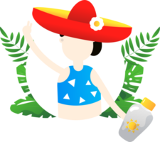 summer cartoon illustration png