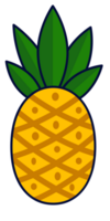 illustrazione del fumetto di ananas png