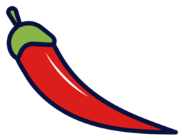 peper vlak illustratie png