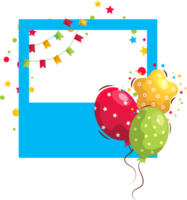 festive bithday frame png