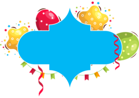 festive bithday frame png