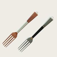 Fork Knife Wooden Handle Blade photo