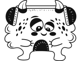 ilustração de monstro fofo png