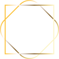 golden shiny frame png