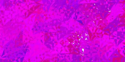 Light purple vector background with triangles.