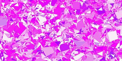 Light Purple vector pattern with polygonal shapes.