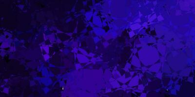 Dark Purple vector texture with random triangles.