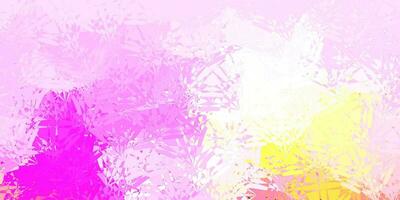 Dark Pink, Yellow vector background with triangles.