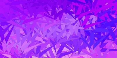 Light purple vector background with triangles.