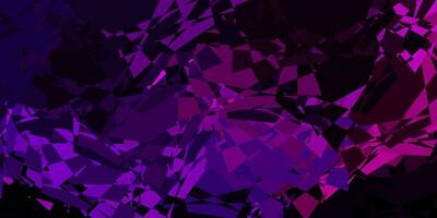 Dark Purple vector texture with random triangles.