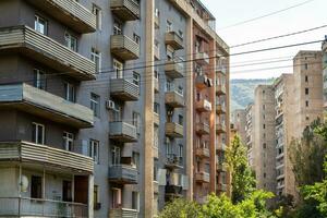 apartment buildings in Vera district of Tbilisi photo