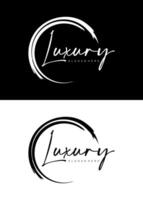 ornamento lujo vector logo diseño