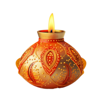 AI generated Traditional Diwali Lantern isolated on transparent background png