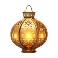 AI generated Traditional Diwali Lantern isolated on transparent background png