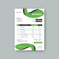 Free vector invoice design template