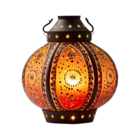 AI generated Traditional Diwali Lantern isolated on transparent background png