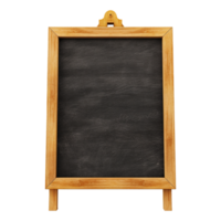 AI generated chalk board isolated on transparent background png