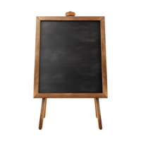 AI generated chalk board isolated on transparent background png