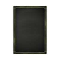 AI generated chalk board isolated on transparent background png