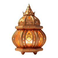 ai generiert traditionell Diwali Laterne isoliert auf transparent Hintergrund png