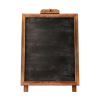 AI generated chalk board isolated on transparent background png