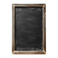 AI generated chalk board isolated on transparent background png