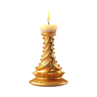 AI generated Diwali candle set isolated on transparent background png