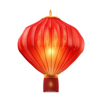 AI generated Chinese sky lantern isolated on transparent background png