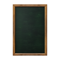 AI generated Chalk board green board  isolated on transparent background png