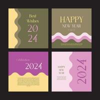 HAPPY NEW YEAR 2024 CELEBRATION vector