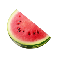 ai genererad vattenmelon skiva frukt isolerat på transparent bakgrund png