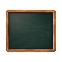 AI generated Chalk board green board  isolated on transparent background png