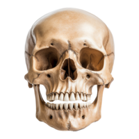 ai gegenereerd realistisch schedel geïsoleerd Aan transparant achtergrond PNG
