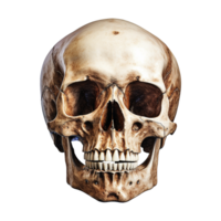 AI generated Realistic skull isolated on transparent background png