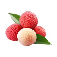 AI generated Lychee isolated on transparent background png