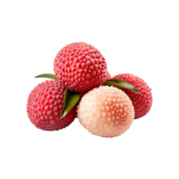 AI generated Lychee isolated on transparent background png