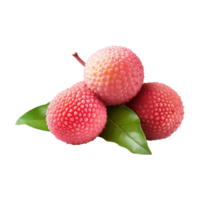 AI generated Lychee isolated on transparent background png