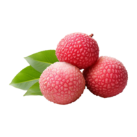 AI generated Lychee isolated on transparent background png