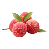 AI generated Lychee isolated on transparent background png